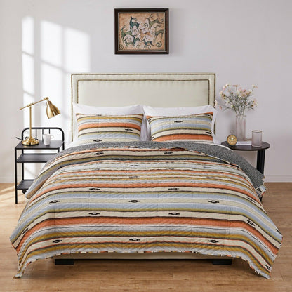 Painted Desert Reversible Bedding, Clay | Plow & Hearth