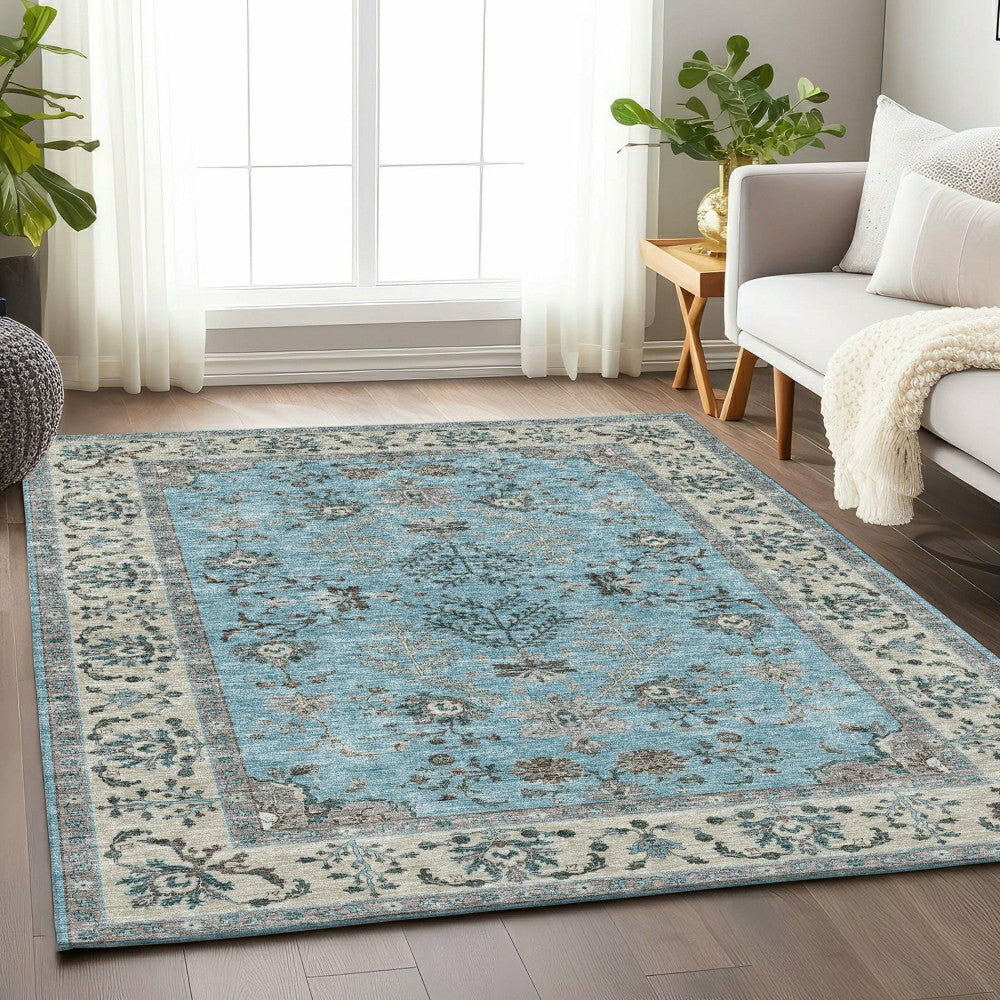 Hatay Sky Polyester Rug | Plow & Hearth