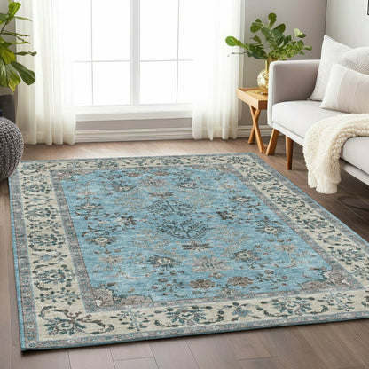 Hatay Sky Polyester Rug | Plow & Hearth