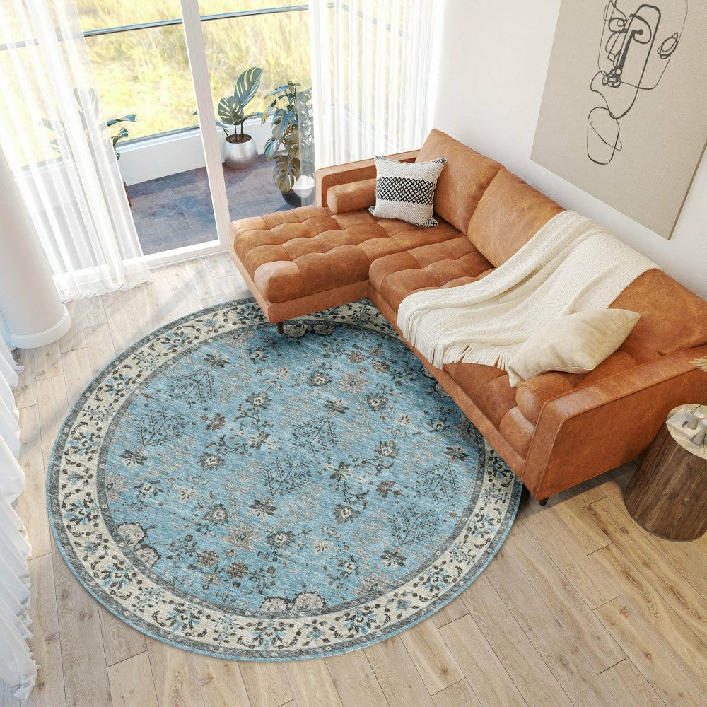 Hatay Sky Polyester Rug | Plow & Hearth
