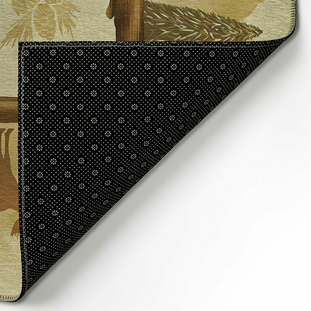 Woodland Excursion Block Polyester Rug | Plow & Hearth