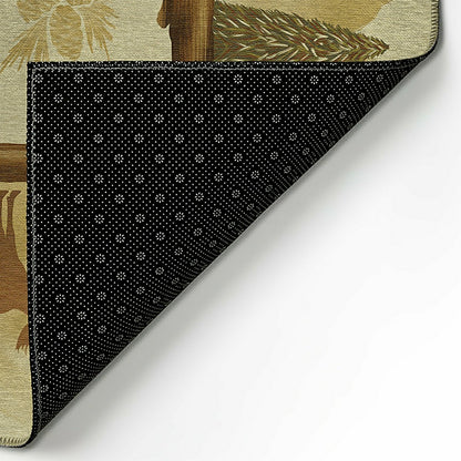 Woodland Excursion Block Polyester Rug | Plow & Hearth