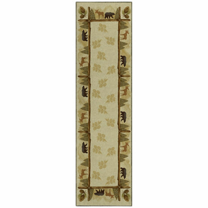 Woodland Excursion Block Polyester Rug | Plow & Hearth