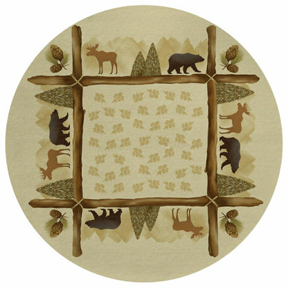 Woodland Excursion Block Polyester Rug | Plow & Hearth