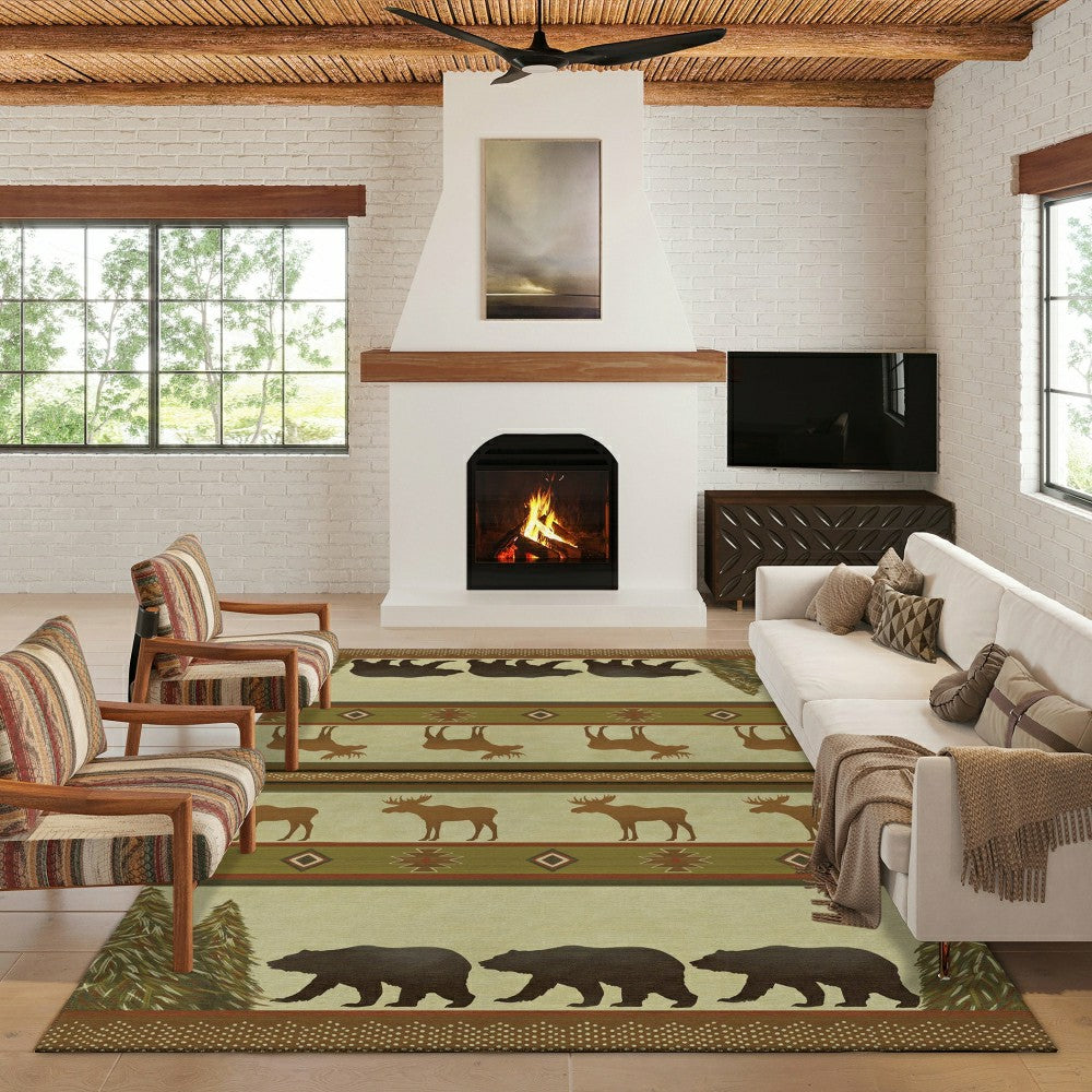 Woodland Excursion Polyester Rug | Plow & Hearth