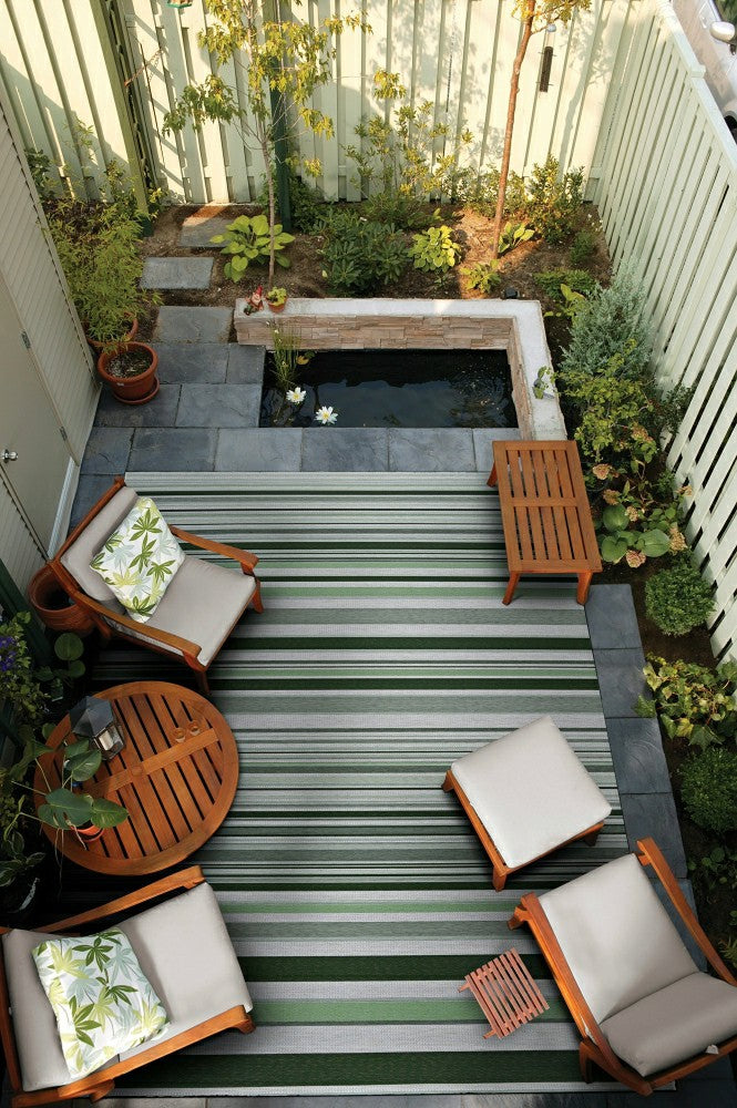 Dolce Striped Indoor/Outdoor Area Rug | Plow & Hearth