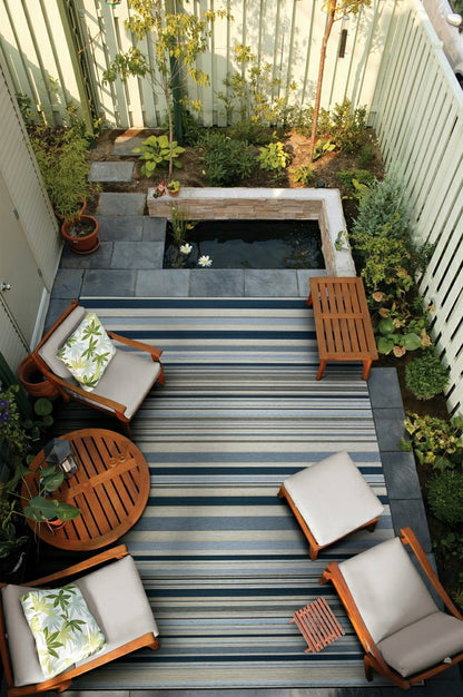 Dolce Striped Indoor/Outdoor Area Rug | Plow & Hearth