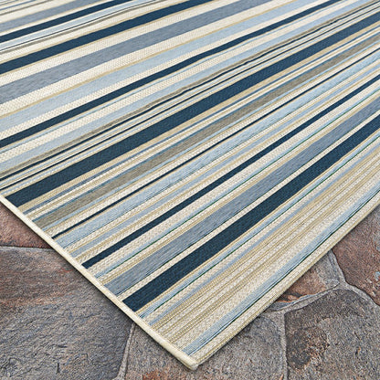 Dolce Striped Indoor/Outdoor Area Rug | Plow & Hearth