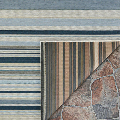 Dolce Striped Indoor/Outdoor Area Rug | Plow & Hearth