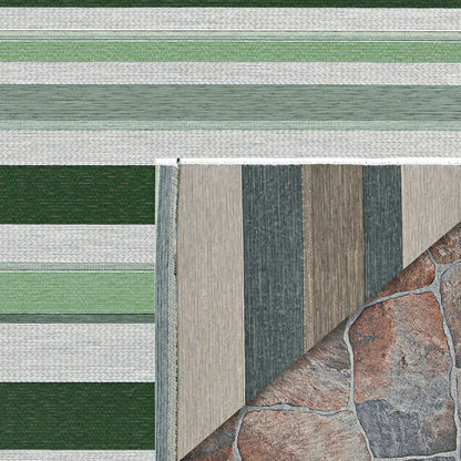 Dolce Striped Indoor/Outdoor Area Rug | Plow & Hearth