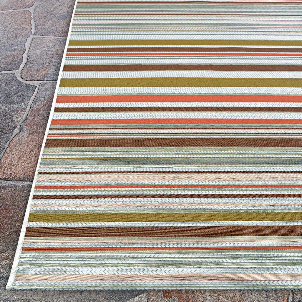 Dolce Striped Indoor/Outdoor Area Rug | Plow & Hearth