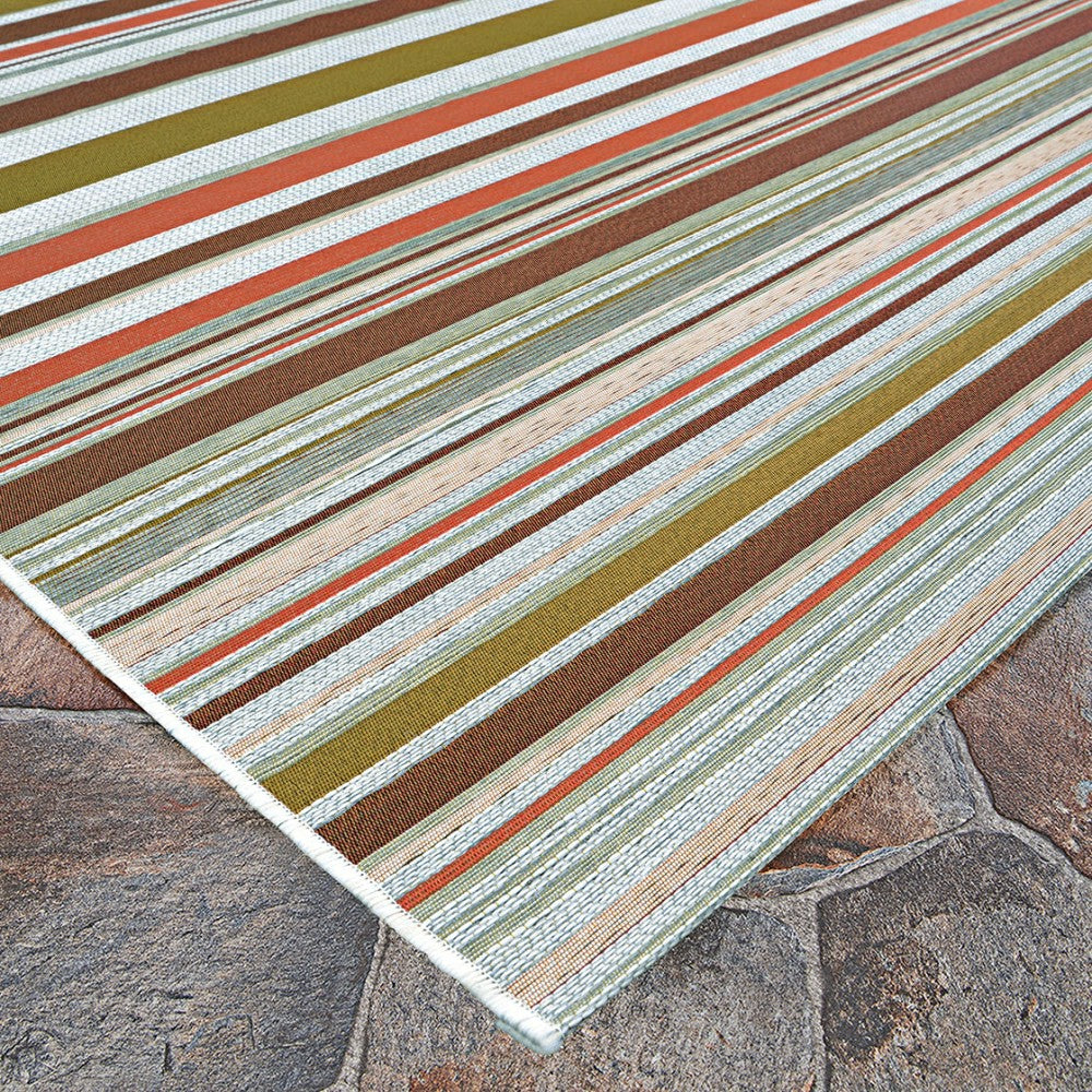 Dolce Striped Indoor/Outdoor Area Rug | Plow & Hearth