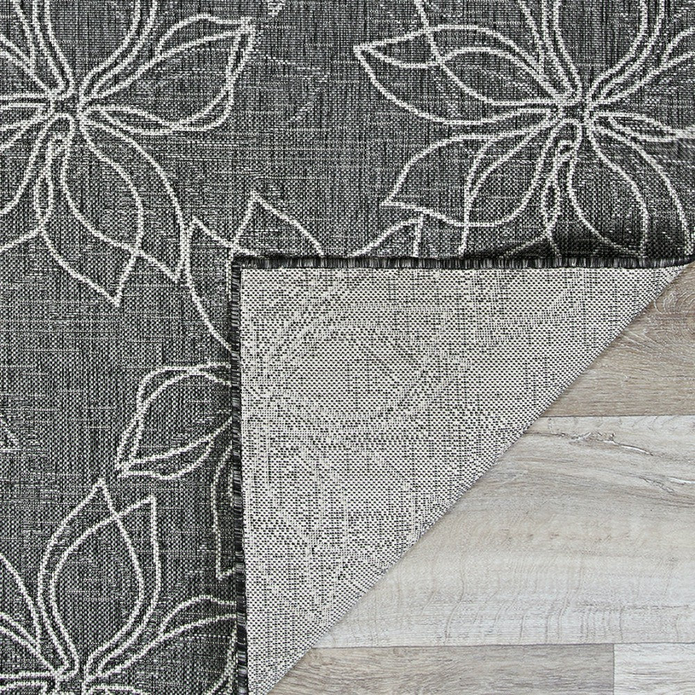 Charm Botanical Ash Indoor/Outdoor Area Rug | Plow & Hearth