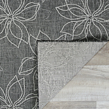 Charm Botanical Ash Indoor/Outdoor Area Rug | Plow & Hearth