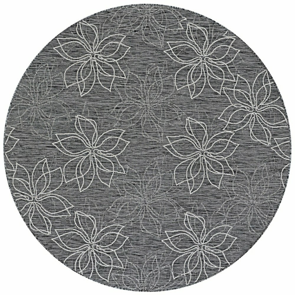 Charm Botanical Ash Indoor/Outdoor Area Rug | Plow & Hearth