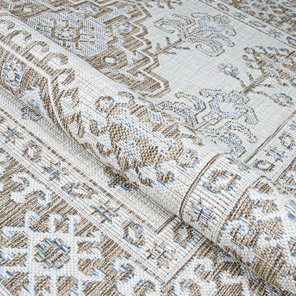 Charm Woodburn Ivory-Sand Indoor/Outdoor Area Rug | Plow & Hearth