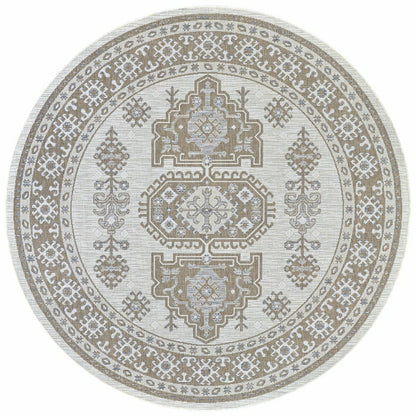 Charm Woodburn Ivory-Sand Indoor/Outdoor Area Rug | Plow & Hearth