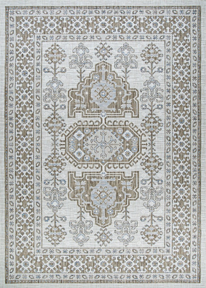 Charm Woodburn Ivory-Sand Indoor/Outdoor Area Rug | Plow & Hearth
