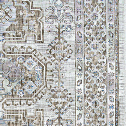 Charm Woodburn Ivory-Sand Indoor/Outdoor Area Rug | Plow & Hearth