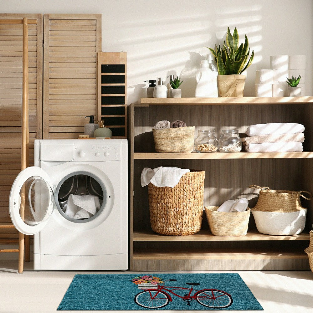 Bike Ride Indoor/Outdoor Rug | Plow & Hearth