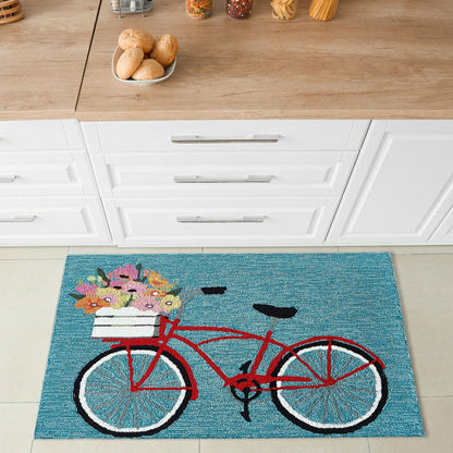 Bike Ride Indoor/Outdoor Rug | Plow & Hearth