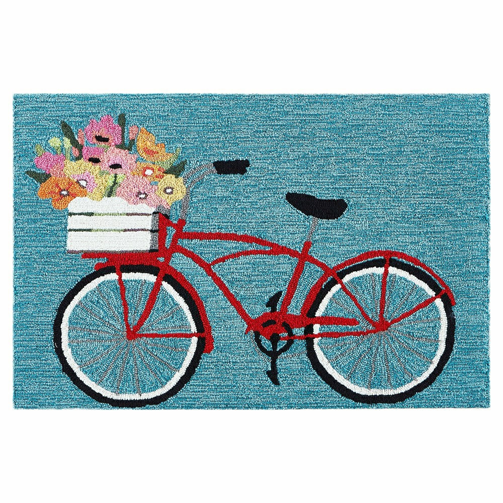 Bike Ride Indoor/Outdoor Rug | Plow & Hearth