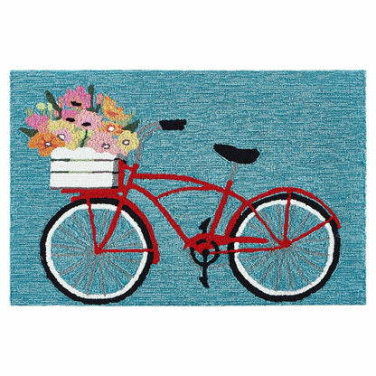 Bike Ride Indoor/Outdoor Rug | Plow & Hearth