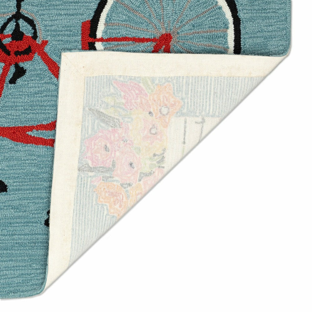Bike Ride Indoor/Outdoor Rug | Plow & Hearth
