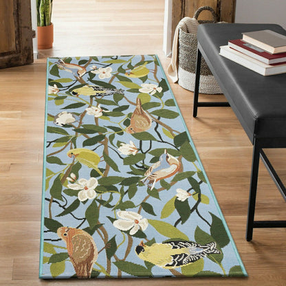Floral Finches Indoor/Outdoor Rug | Plow & Hearth