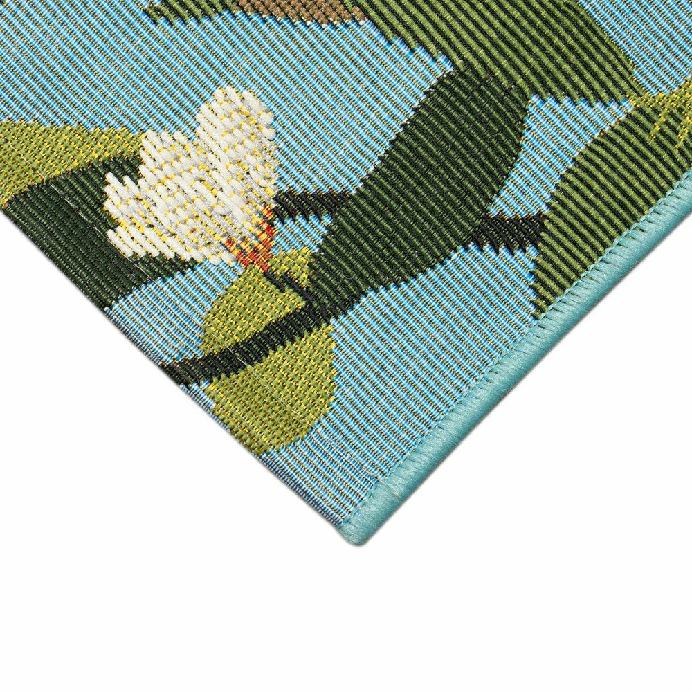 Floral Finches Indoor/Outdoor Rug | Plow & Hearth