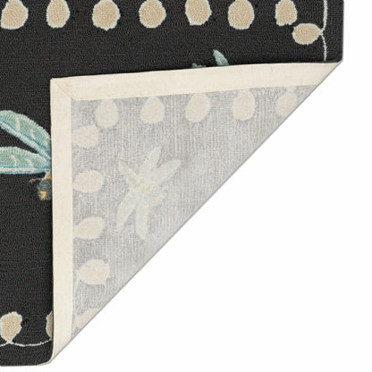 Liora Manne Frontporch Dragonfly Indoor/Outdoor Mat Midnight 2' x 3' | Plow & Hearth