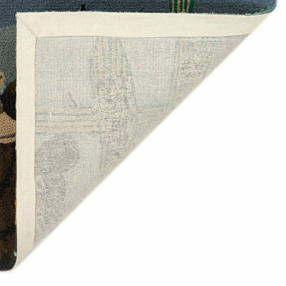 Fishing Bears Indoor/Outdoor Rug | Plow & Hearth