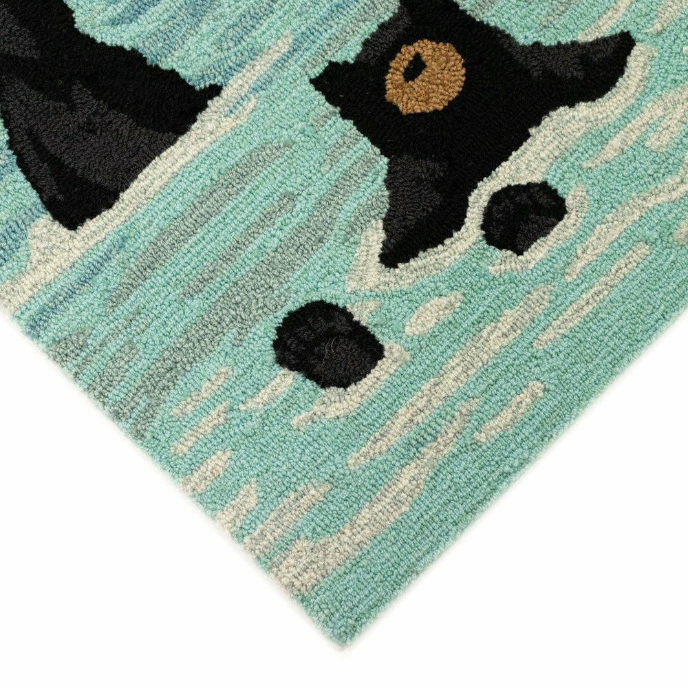 Bathing Bears Indoor/Outdoor Rug | Plow & Hearth