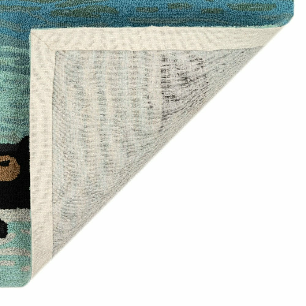 Bathing Bears Indoor/Outdoor Rug | Plow & Hearth