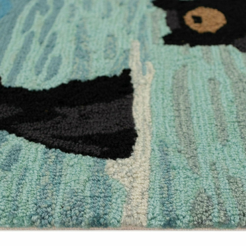 Bathing Bears Indoor/Outdoor Rug | Plow & Hearth