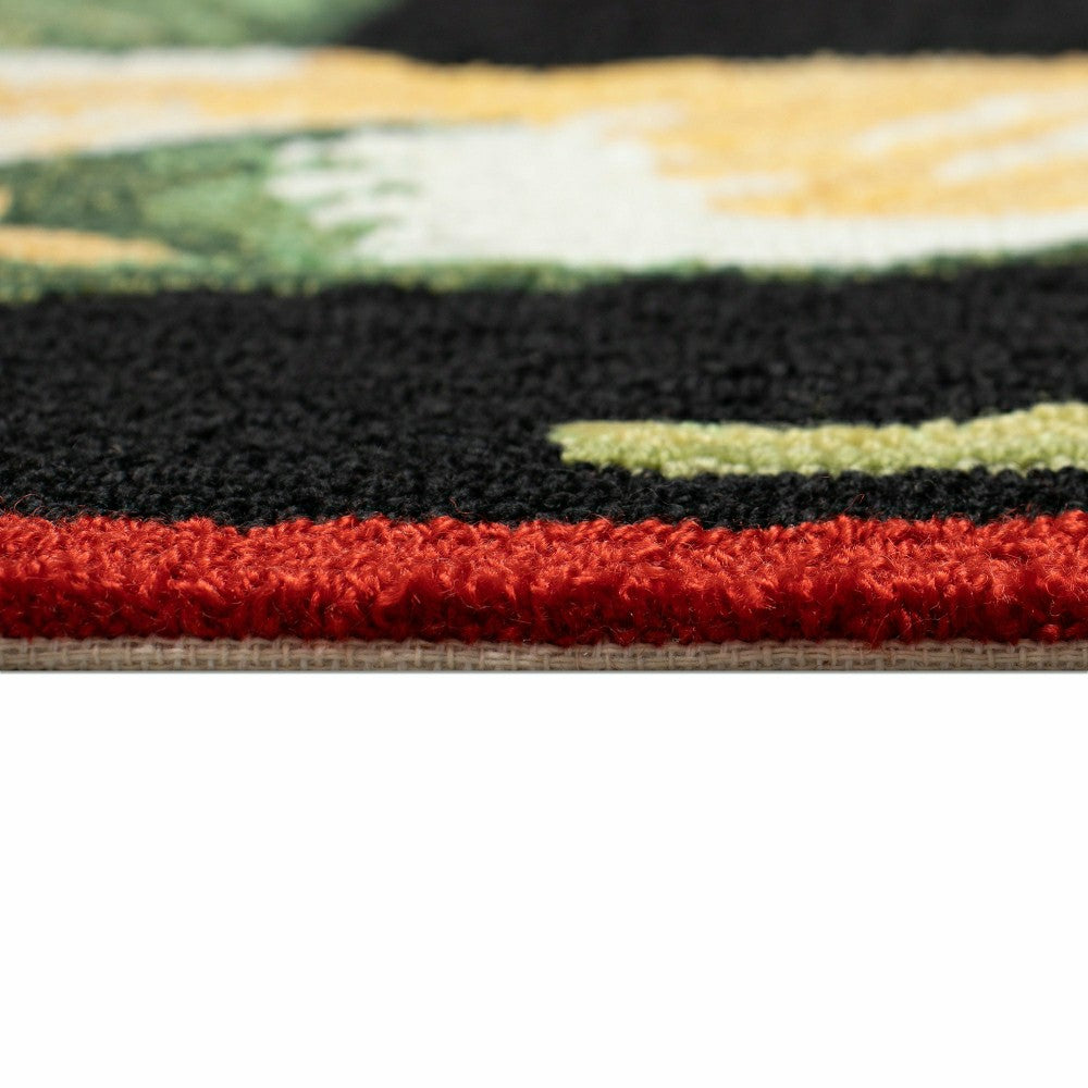 Rooster & Chick Border Indoor/Outdoor Rug | Plow & Hearth
