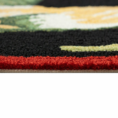 Rooster & Chick Border Indoor/Outdoor Rug | Plow & Hearth