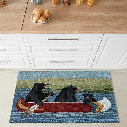 Liora Manne Frontporch Are We Bear Yet? Indoor/Outdoor Mat Lake 2' x 3 | Plow & Hearth