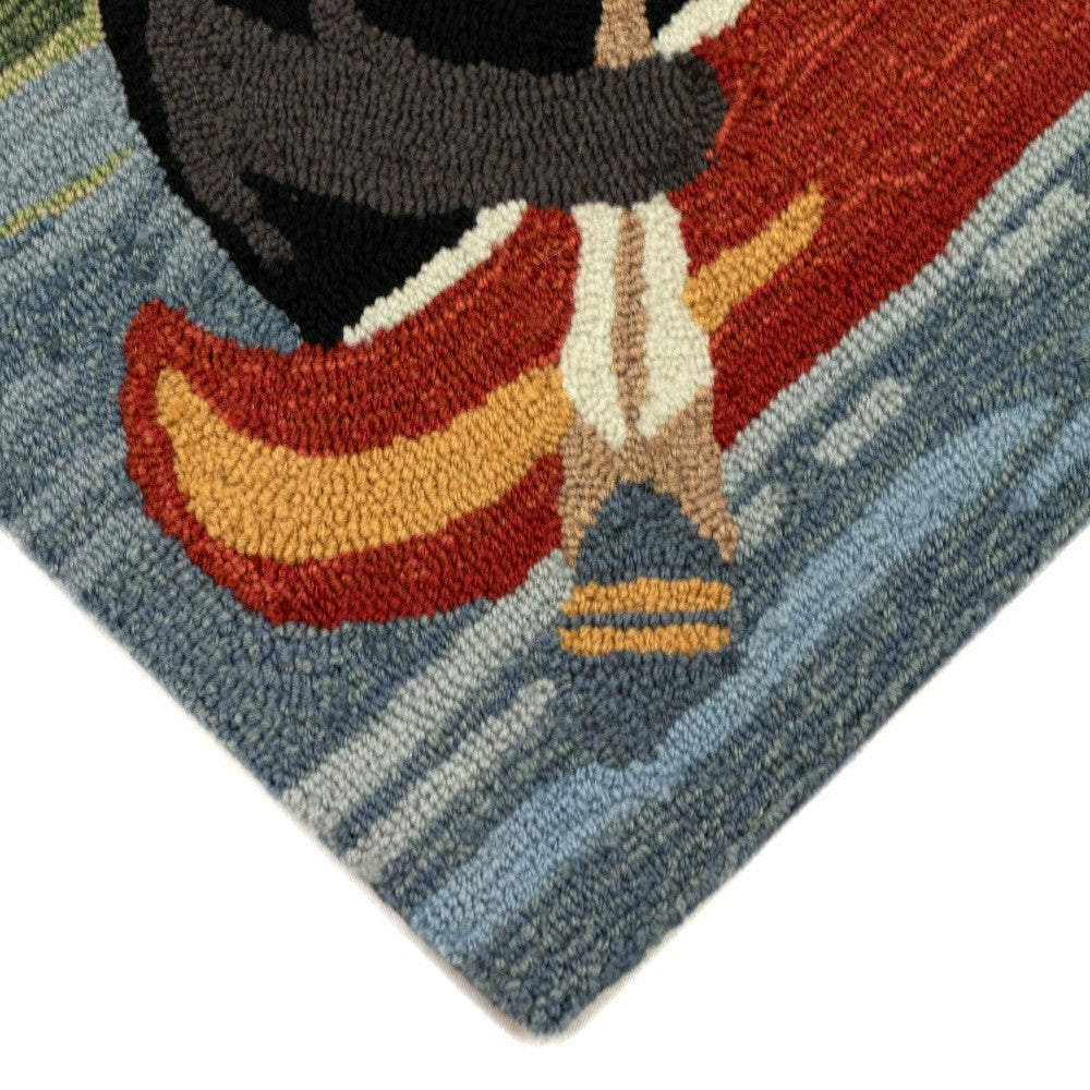 Liora Manne Frontporch Are We Bear Yet? Indoor/Outdoor Mat Lake 2' x 3 | Plow & Hearth