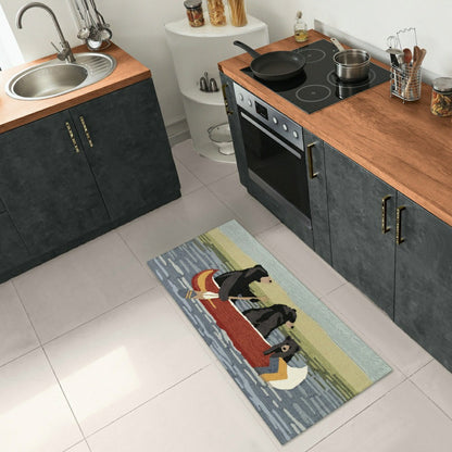 Liora Manne Frontporch Are We Bear Yet? Indoor/Outdoor Mat Lake 2' x 3 | Plow & Hearth