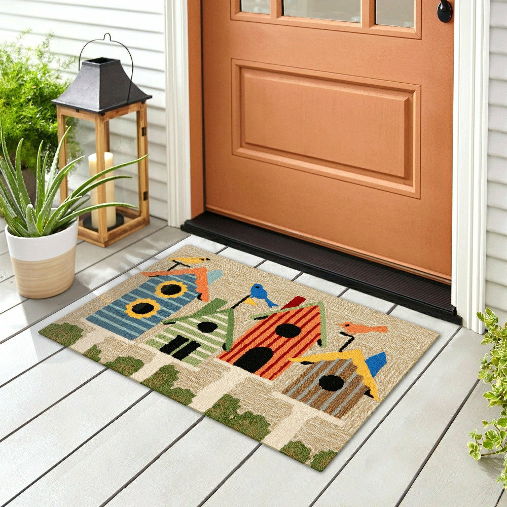 Birdhouses Indoor/Outdoor Rug | Plow & Hearth