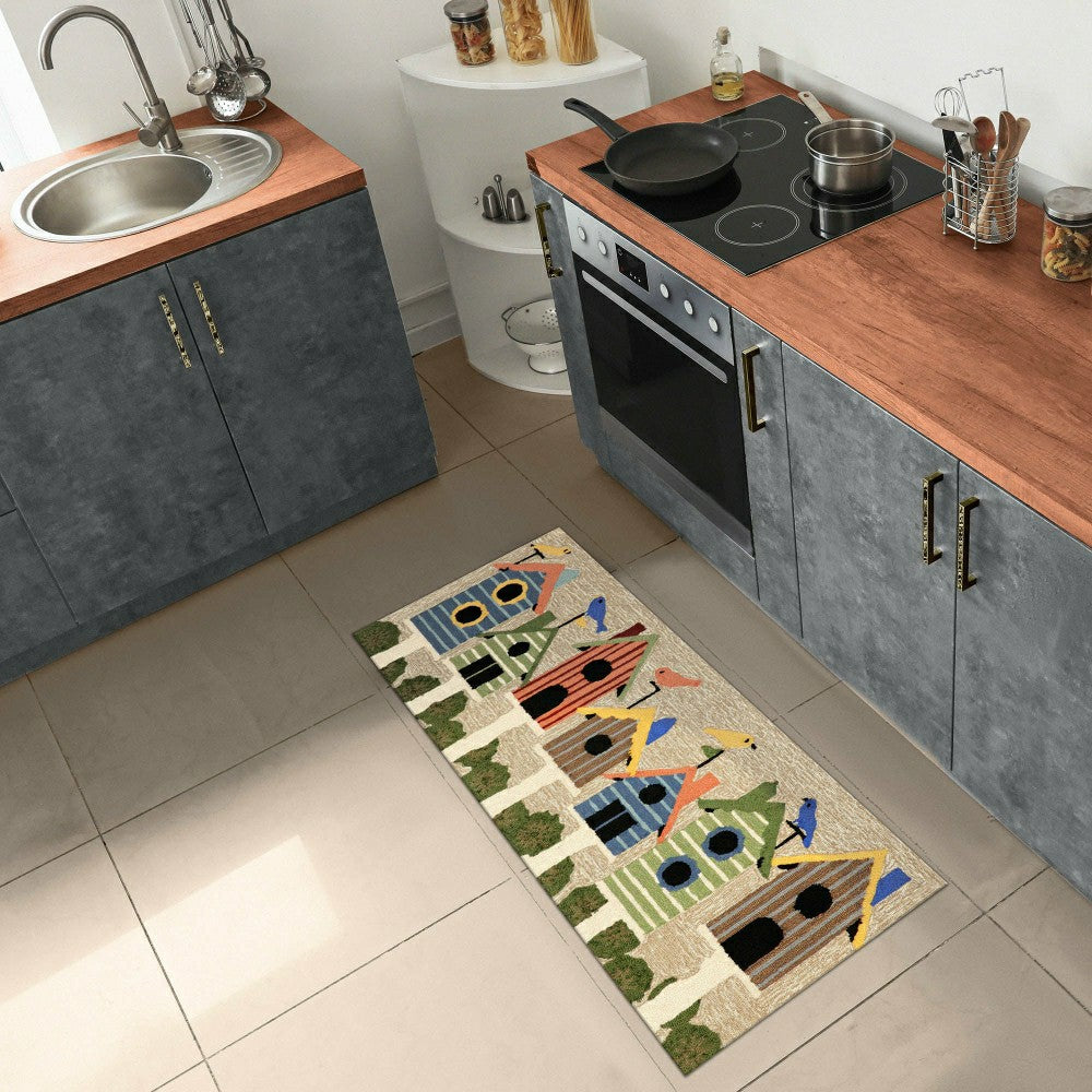 Birdhouses Indoor/Outdoor Rug | Plow & Hearth