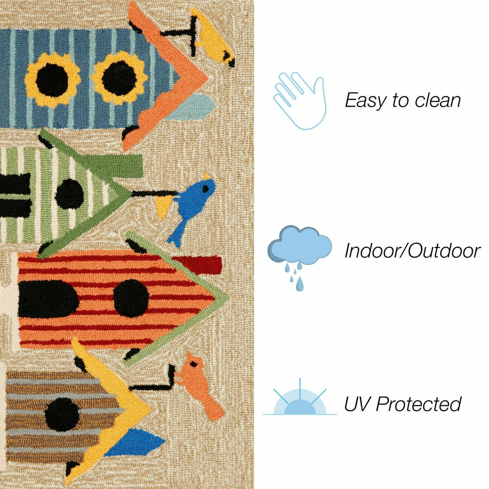 Birdhouses Indoor/Outdoor Rug | Plow & Hearth