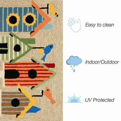 Birdhouses Indoor/Outdoor Rug | Plow & Hearth