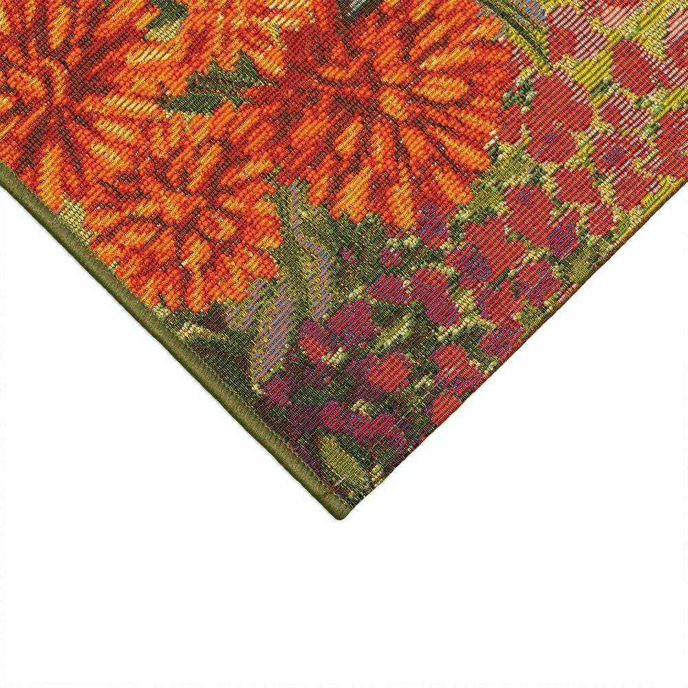 Garden Birds Indoor/Outdoor Rug | Plow & Hearth
