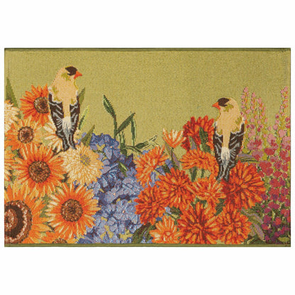 Garden Birds Indoor/Outdoor Rug | Plow & Hearth