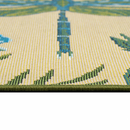 Floral Dragonfly Indoor/Outdoor Rug | Plow & Hearth