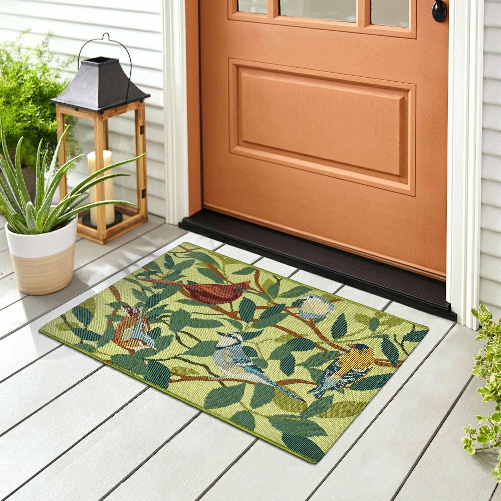 Birds Of A Feather Indoor/Outdoor Rug | Plow & Hearth