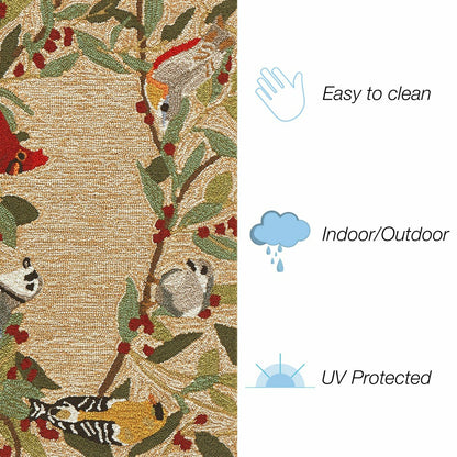 Bird Border Indoor/Outdoor Rug | Plow & Hearth