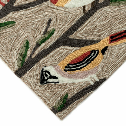 Liora Manne Frontporch Birds Indoor/Outdoor Mat Multi 2' x 3' | Plow & Hearth